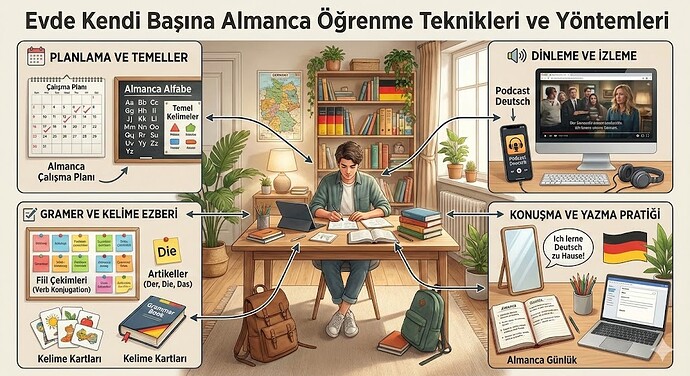 evde kendi başına almanca öğrenme taktikleri