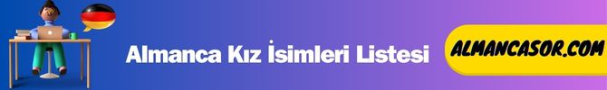 almanca kız isimleri